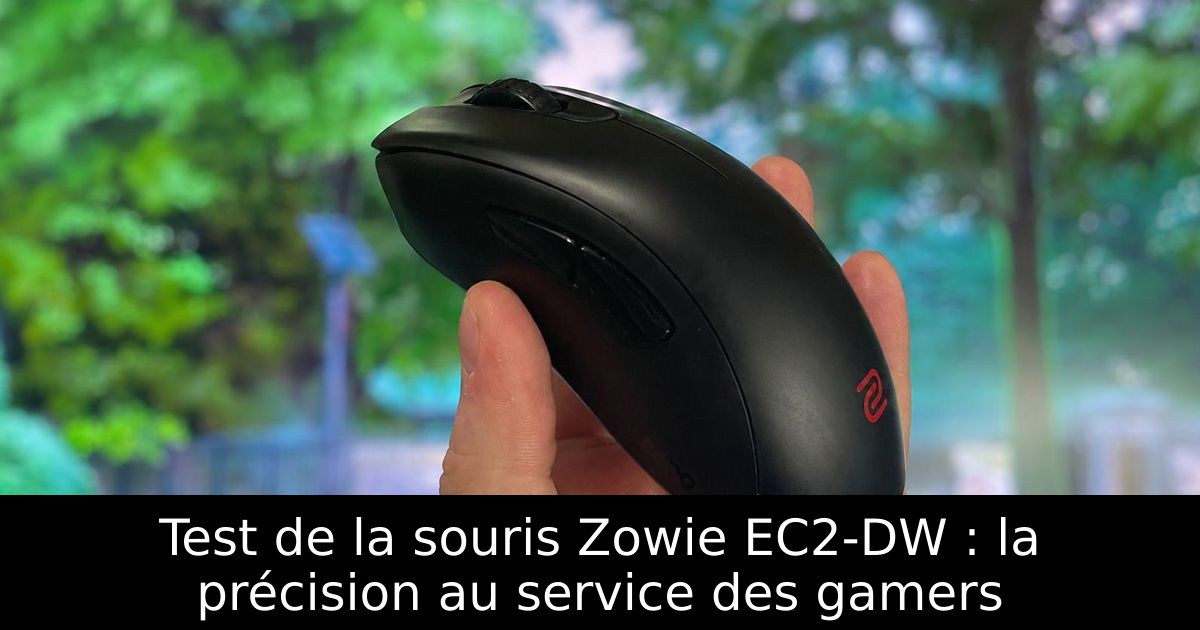 Test de la souris Zowie EC2-DW : la précision au service des gamers