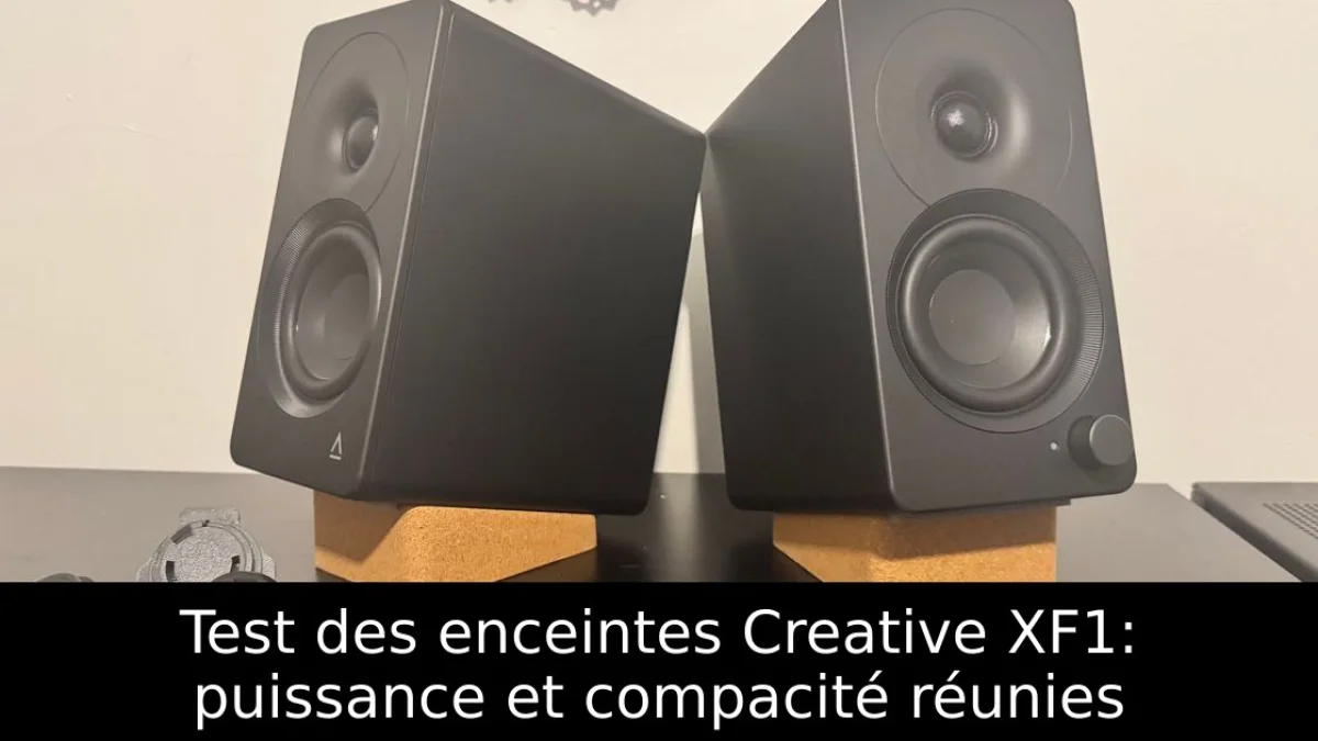 Test des enceintes Creative XF1: puissance et compacité réunies