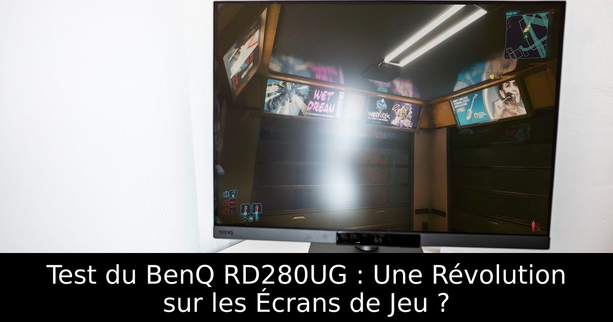 Test du BenQ RD280UG : Une Révolution sur les Écrans de Jeu ?
