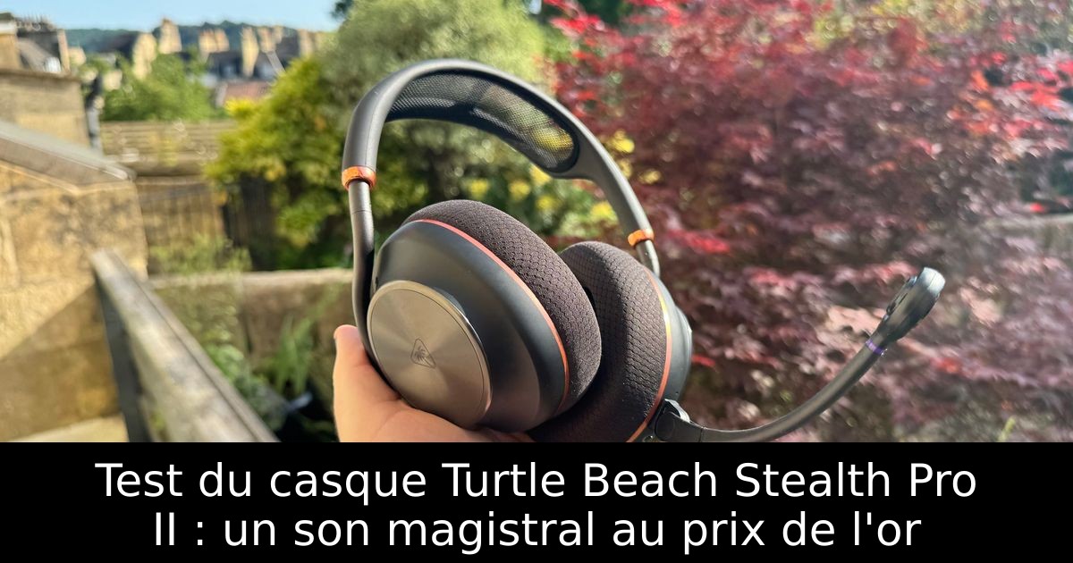 Test du casque Turtle Beach Stealth Pro II : un son magistral au prix de l'or