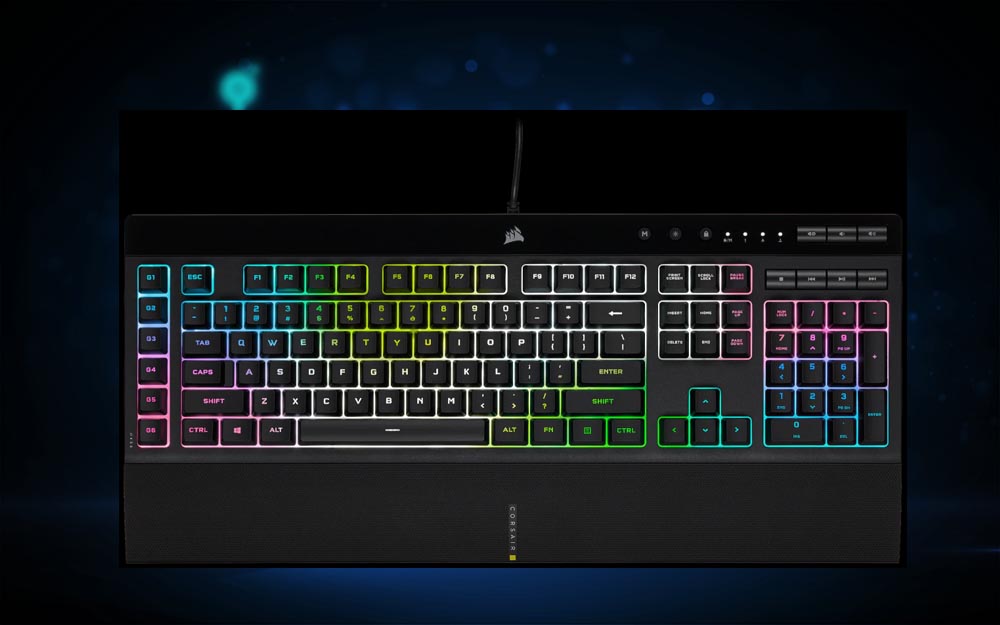 Test du clavier gamer Corsair K55 RGB