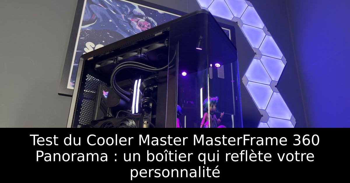 Test du Cooler Master MasterFrame 360 Panorama : un boîtier qui reflète votre personnalité