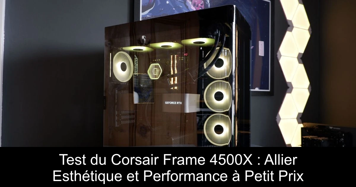 Test du Corsair Frame 4500X : Allier Esthétique et Performance à Petit Prix