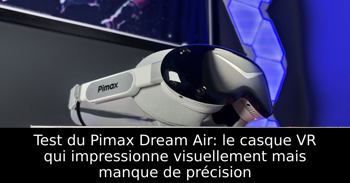 Test du Pimax Dream Air: le casque VR qui impressionne visuellement mais manque de précision