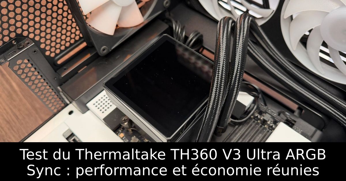Test du Thermaltake TH360 V3 Ultra ARGB Sync : performance et économie réunies