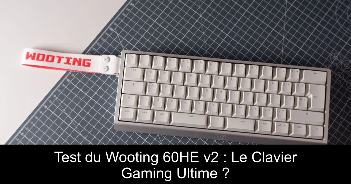 Test du Wooting 60HE v2 : Le Clavier Gaming Ultime ?