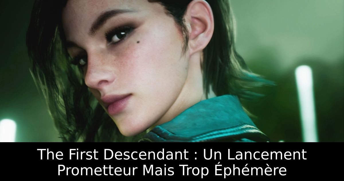 The First Descendant : Un Lancement Prometteur Mais Trop Éphémère