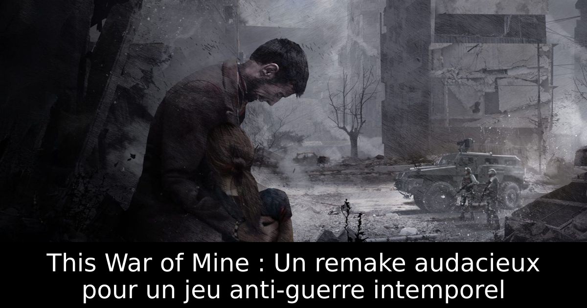 This War of Mine : Un remake audacieux pour un jeu anti-guerre intemporel