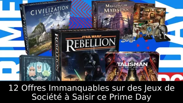 12 Offres Immanquables sur des Jeux de Société à Saisir ce Prime Day