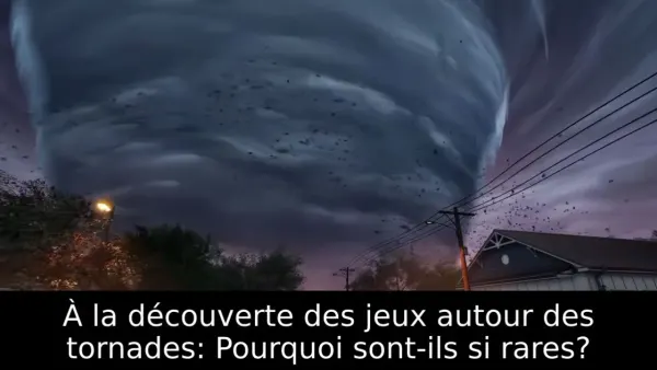 À la découverte des jeux autour des tornades: Pourquoi sont-ils si rares?