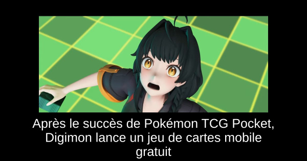Après le succès de Pokémon TCG Pocket, Digimon lance un jeu de cartes mobile gratuit