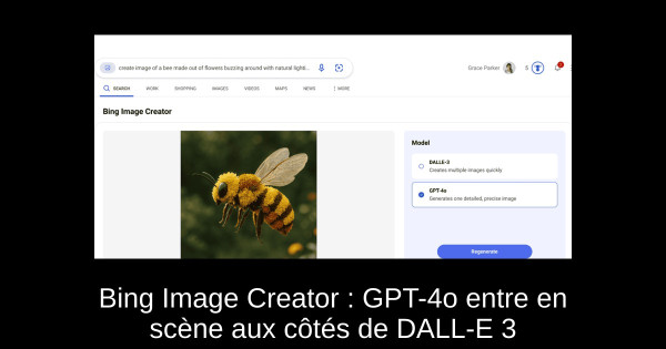 Bing Image Creator : GPT-4o entre en scène aux côtés de DALL-E 3