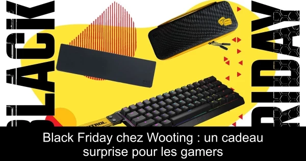 Black Friday chez Wooting : un cadeau surprise pour les gamers