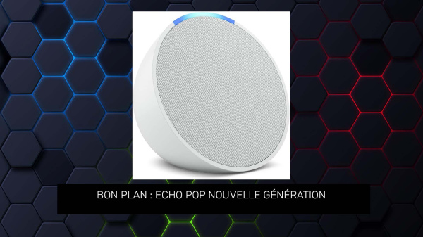 Bon Plan : Echo Pop Nouvelle Génération - Enceinte Connectée Bluetooth et Wi-Fi au Son Riche avec Alexa - Blanc Bon Plan : Echo Pop Nouvelle Génération - Enceinte Connectée Bluetooth et Wi-Fi au Son Riche avec Alexa - Blanc