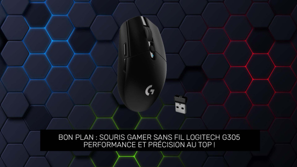 Bon plan Amazon : Souris Gamer sans Fil Logitech G305 - Performance et Précision au Top ! Bon plan Amazon : Souris Gamer sans Fil Logitech G305 - Performance et Précision au Top !
