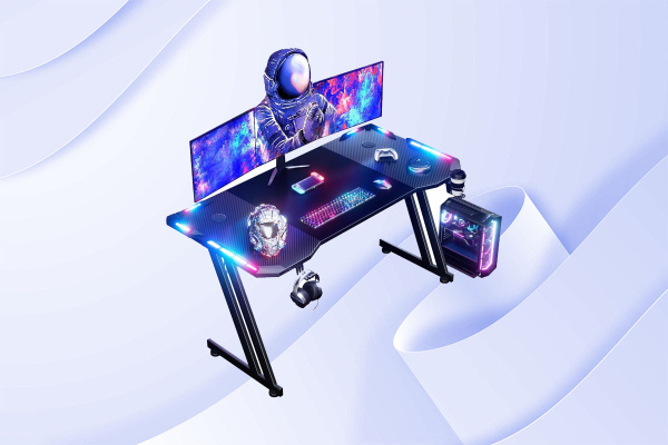 J’ai testé ce bureau gaming HLONONE LED à moins de 150 € et voici la claque que j’ai prise !