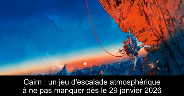 Cairn : un jeu d'escalade atmosphérique à ne pas manquer dès le 29 janvier 2026