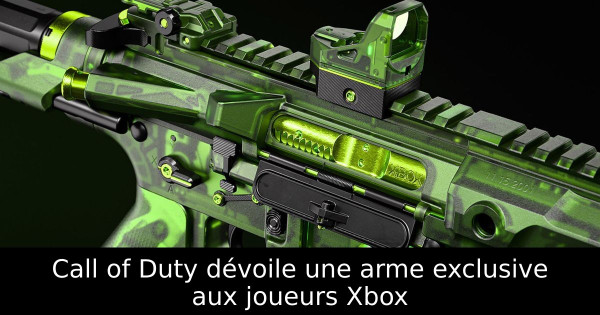Call of Duty dévoile une arme exclusive aux joueurs Xbox