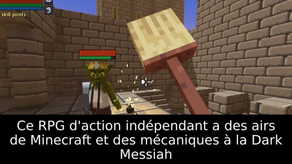 Ce RPG d'action indépendant a des airs de Minecraft et des mécaniques à la Dark Messiah