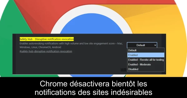 Chrome désactivera bientôt les notifications des sites indésirables
