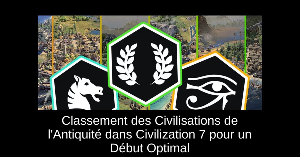 Classement des Civilisations de l'Antiquité dans Civilization 7 pour un Début Optimal