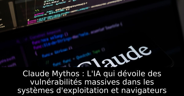 Claude Mythos : L'IA qui dévoile des vulnérabilités massives dans les systèmes d'exploitation et navigateurs