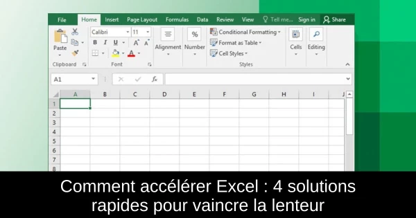 Comment accélérer Excel : 4 solutions rapides pour vaincre la lenteur