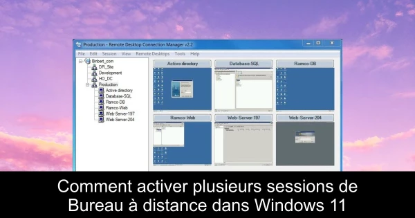 Comment activer plusieurs sessions de Bureau à distance dans Windows 11