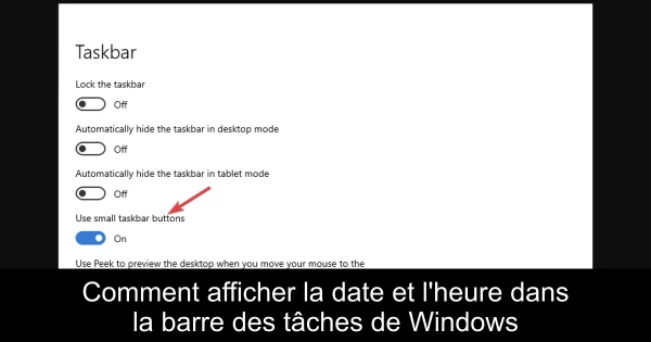 Comment afficher la date et l'heure dans la barre des tâches de Windows