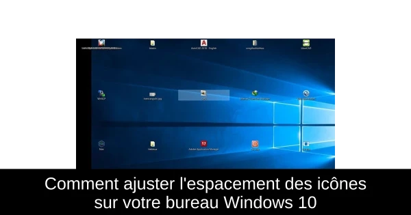 Comment ajuster l'espacement des icônes sur votre bureau Windows 10