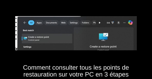 Comment consulter tous les points de restauration sur votre PC en 3 étapes