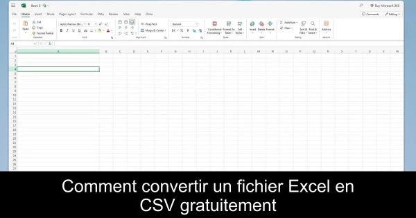 Comment convertir un fichier Excel en CSV gratuitement