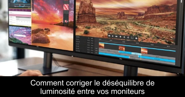 Comment corriger le déséquilibre de luminosité entre vos moniteurs