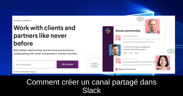 Comment créer un canal partagé dans Slack