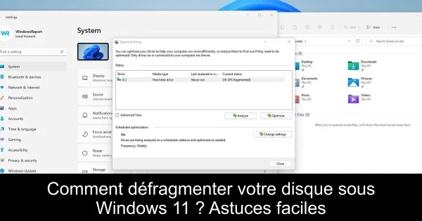 Comment défragmenter votre disque sous Windows 11 ? Astuces faciles