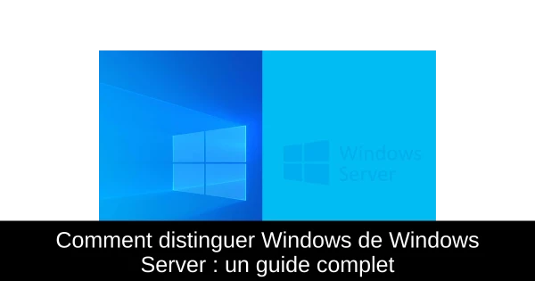 Comment distinguer Windows de Windows Server : un guide complet