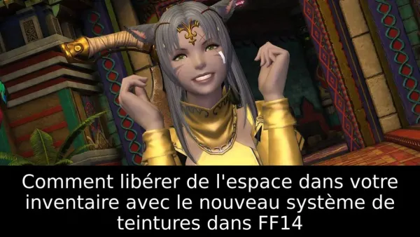 Comment libérer de l'espace dans votre inventaire avec le nouveau système de teintures dans FF14