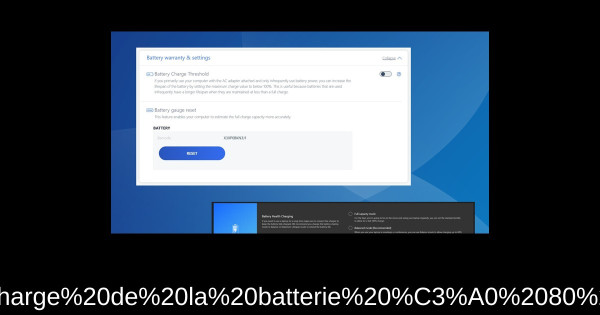 Comment limiter la charge de la batterie à 80 % sur Windows 11
