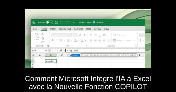 Comment Microsoft Intègre l'IA à Excel avec la Nouvelle Fonction COPILOT