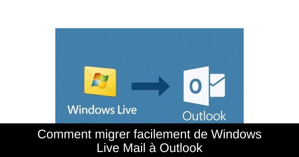 Comment migrer facilement de Windows Live Mail à Outlook