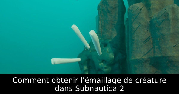 Comment obtenir l'émaillage de créature dans Subnautica 2