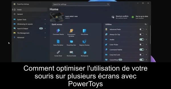 Comment optimiser l'utilisation de votre souris sur plusieurs écrans avec PowerToys