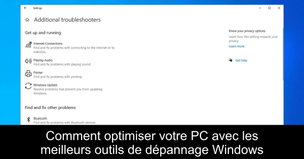 Comment optimiser votre PC avec les meilleurs outils de dépannage Windows