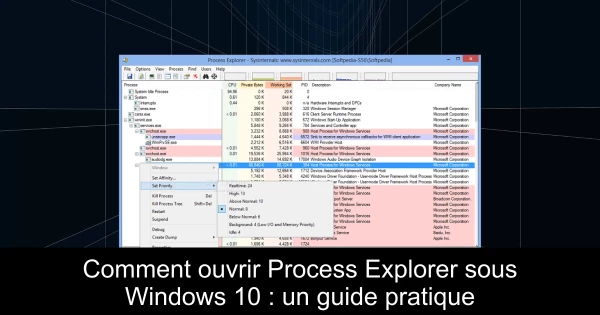 Comment ouvrir Process Explorer sous Windows 10 : un guide pratique