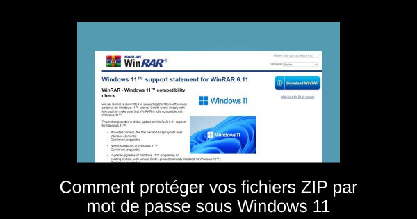 Comment protéger vos fichiers ZIP par mot de passe sous Windows 11