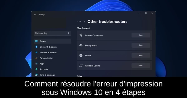 Comment résoudre l'erreur d'impression sous Windows 10 en 4 étapes