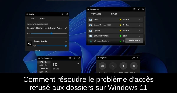 Comment résoudre le problème d'accès refusé aux dossiers sur Windows 11