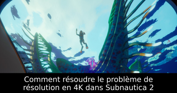 Comment résoudre le problème de résolution en 4K dans Subnautica 2