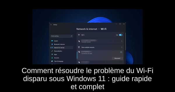 Comment résoudre le problème du Wi-Fi disparu sous Windows 11 : guide rapide et complet