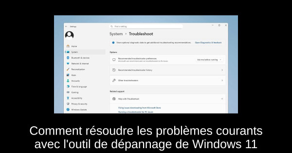 Comment résoudre les problèmes courants avec l'outil de dépannage de Windows 11